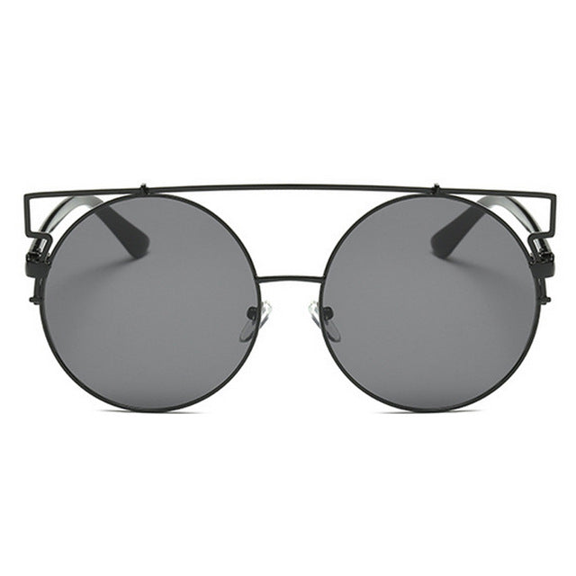 Cat Eye Oversized Round Sunglasses