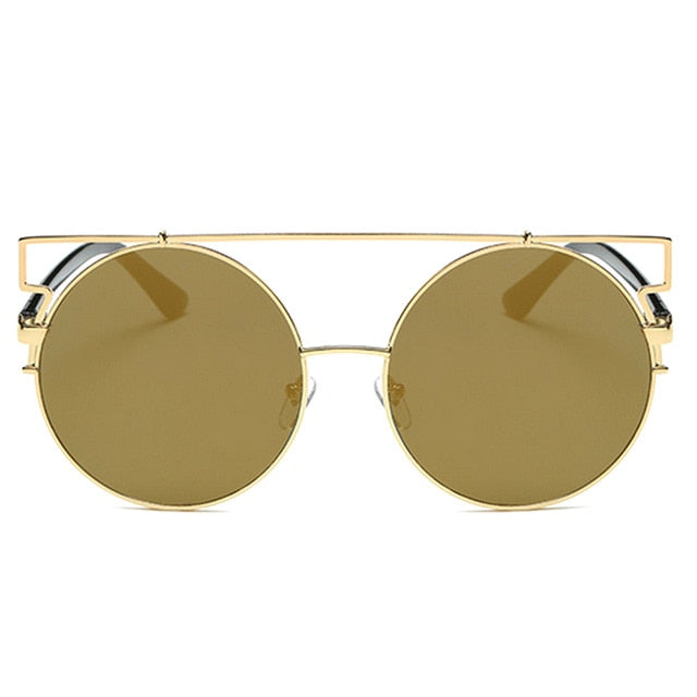 Cat Eye Oversized Round Sunglasses