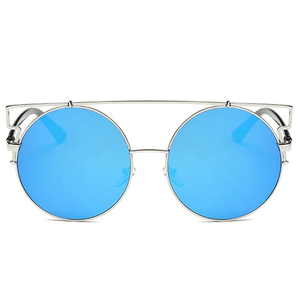 Cat Eye Oversized Round Sunglasses