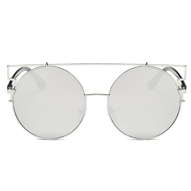 Cat Eye Oversized Round Sunglasses