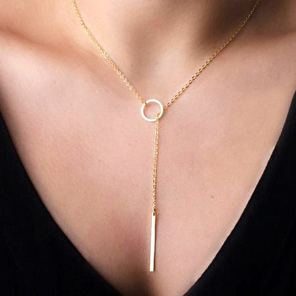 Long Strip Pendant Necklaces Jewelry