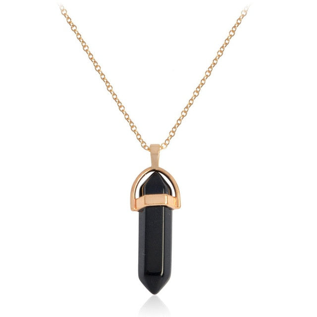 Hexagonal Quartz Necklaces Pendants Jewelry